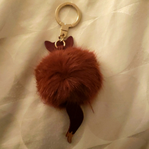 🦊 Kate Spade So Foxy Fox Pouf keyfob Keychai - Picture 4 of 4